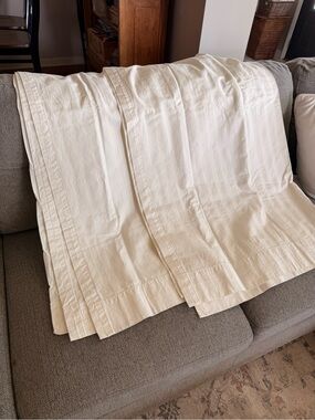 Simply Shabby Chic Cream Curtain Panels - Set of Two